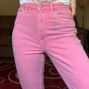 Hot Pink High Rise Slim Jeans